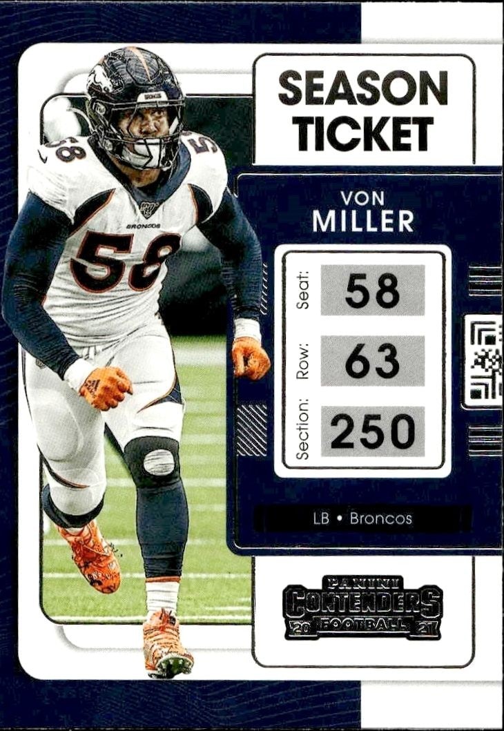 2021 Panini Contenders Von Miller #30 trading card