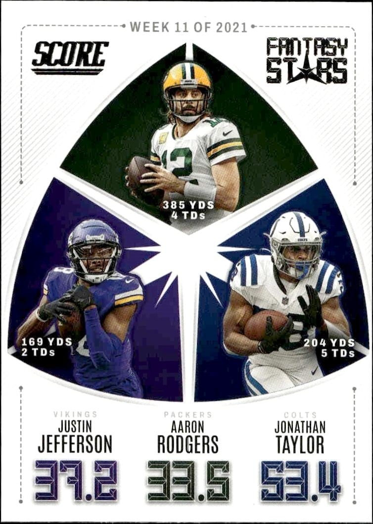 2022 Panini Score Aaron Rodgers #FS11 trading card