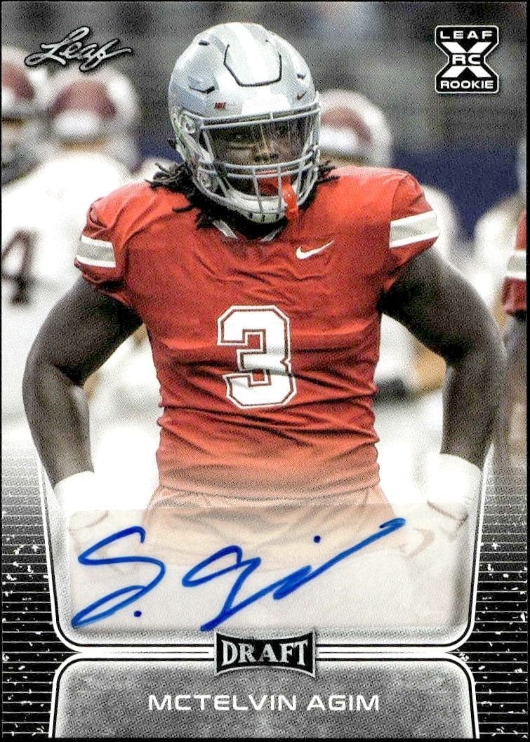 2020 Leaf Draft McTelvin Agim #BA-MA1 trading card
