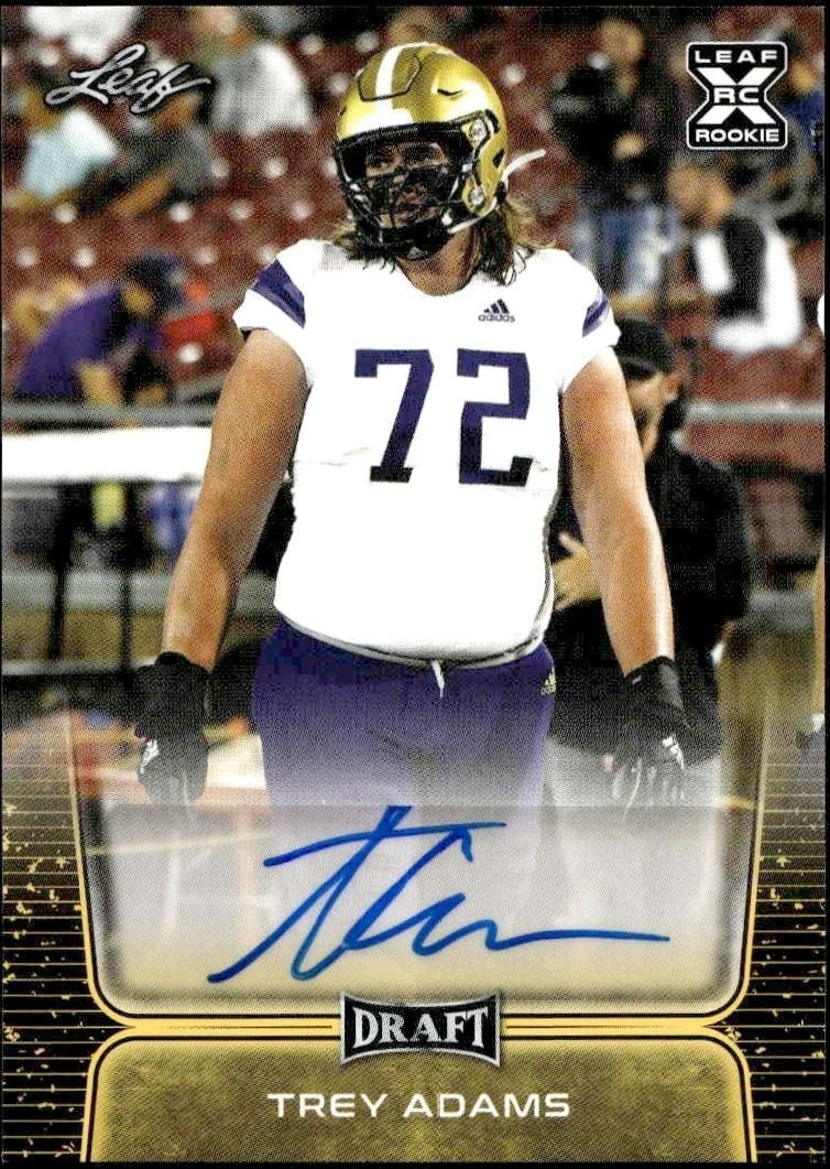 2020 Leaf Draft Trey Adams #BA-TA1 trading card