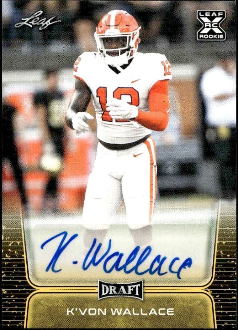 2020 Leaf Draft K'Von Wallace #BA-KVW trading card