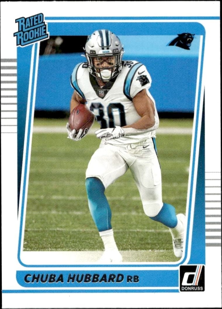 2021 Panini Donruss Chuba Hubbard #287 trading card