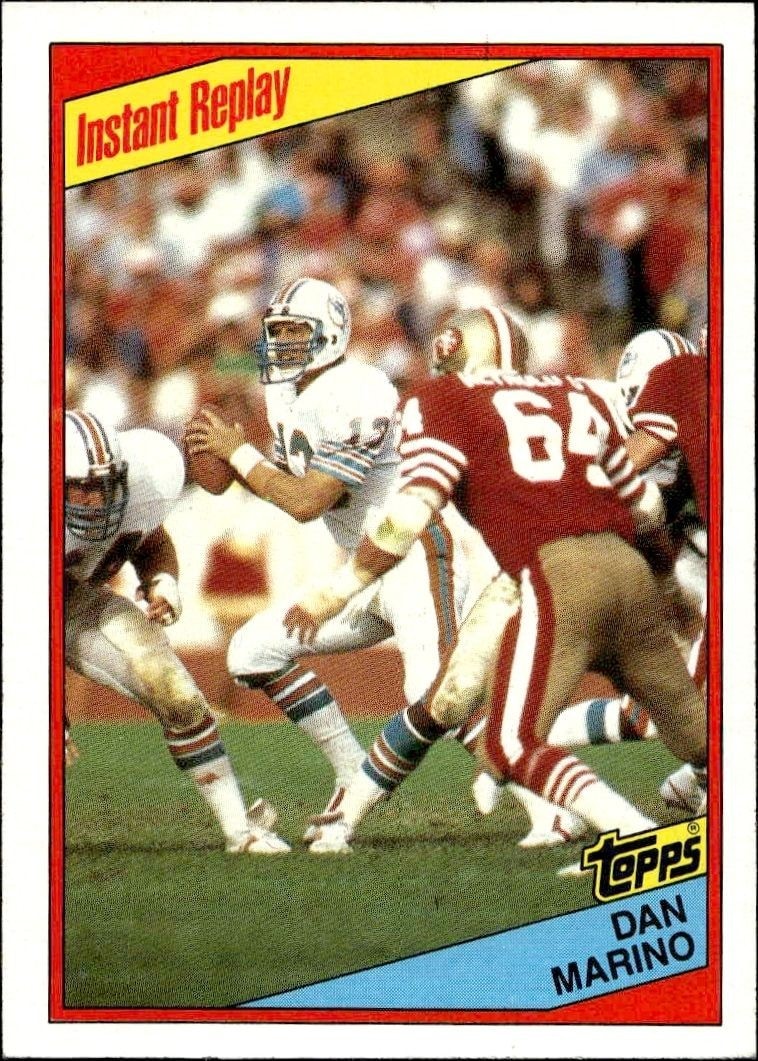 1984 Topps Dan Marino #124 football trading card front
