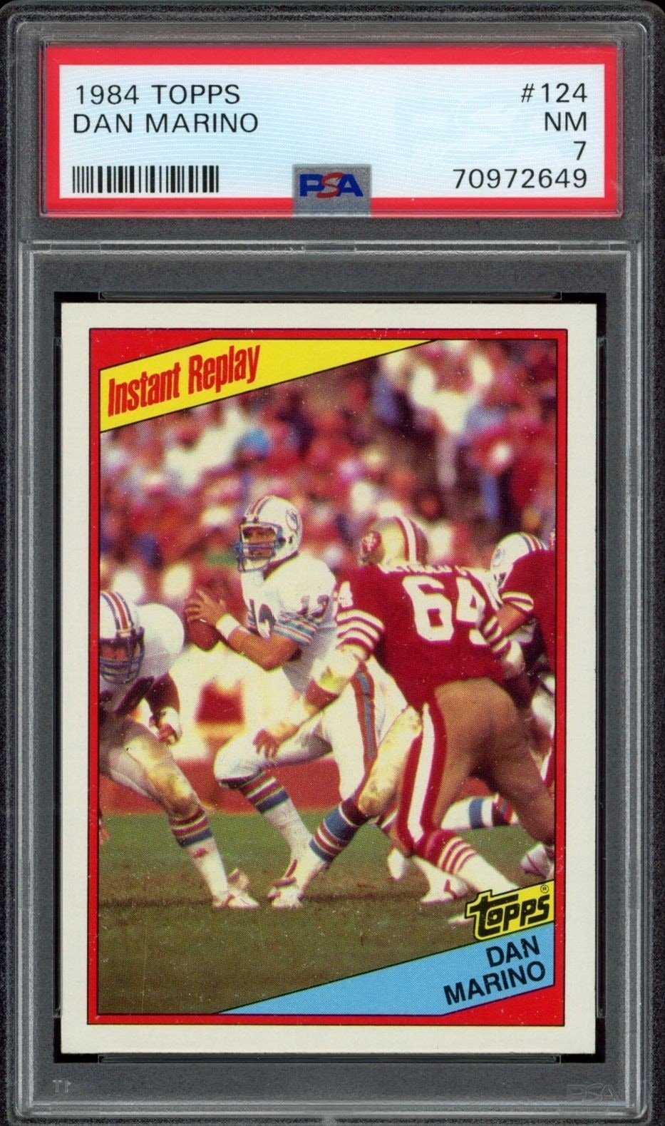 1984 Topps Dan Marino #124 trading card