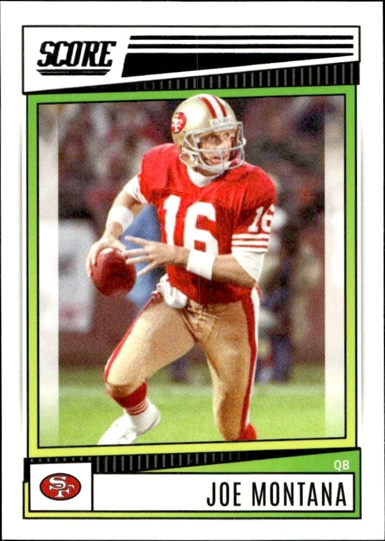 2022 Panini Score Joe Montana #171 trading card