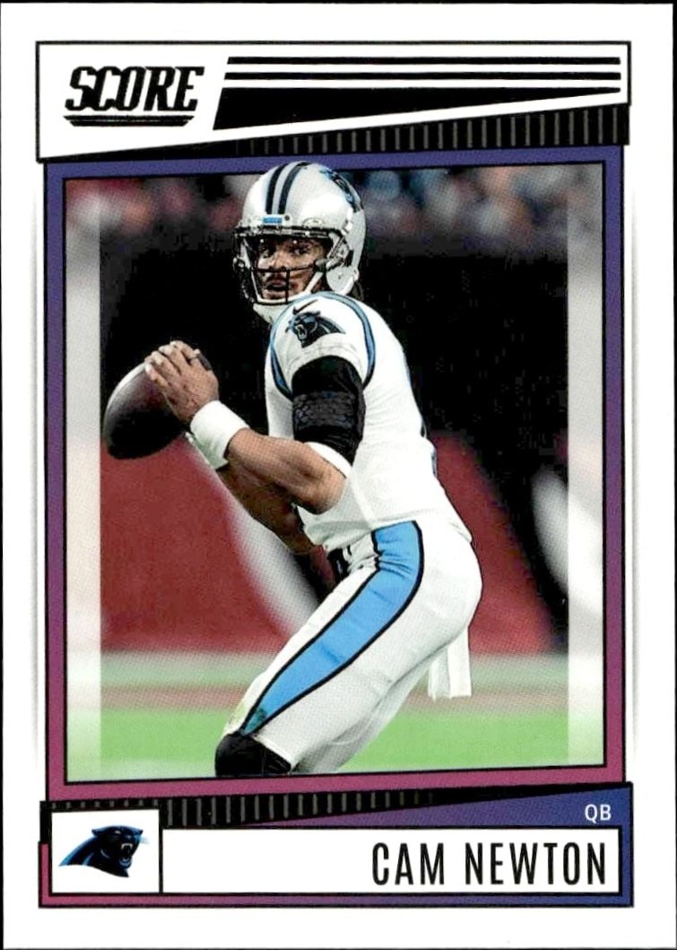 2022 Panini Score Cam Newton #48 football trading card front
