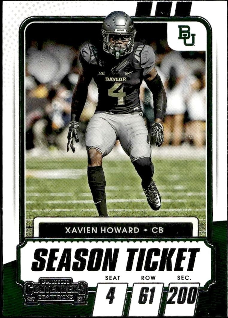 2021 Panini Contenders Draft Picks Xavien Howard #73 trading card