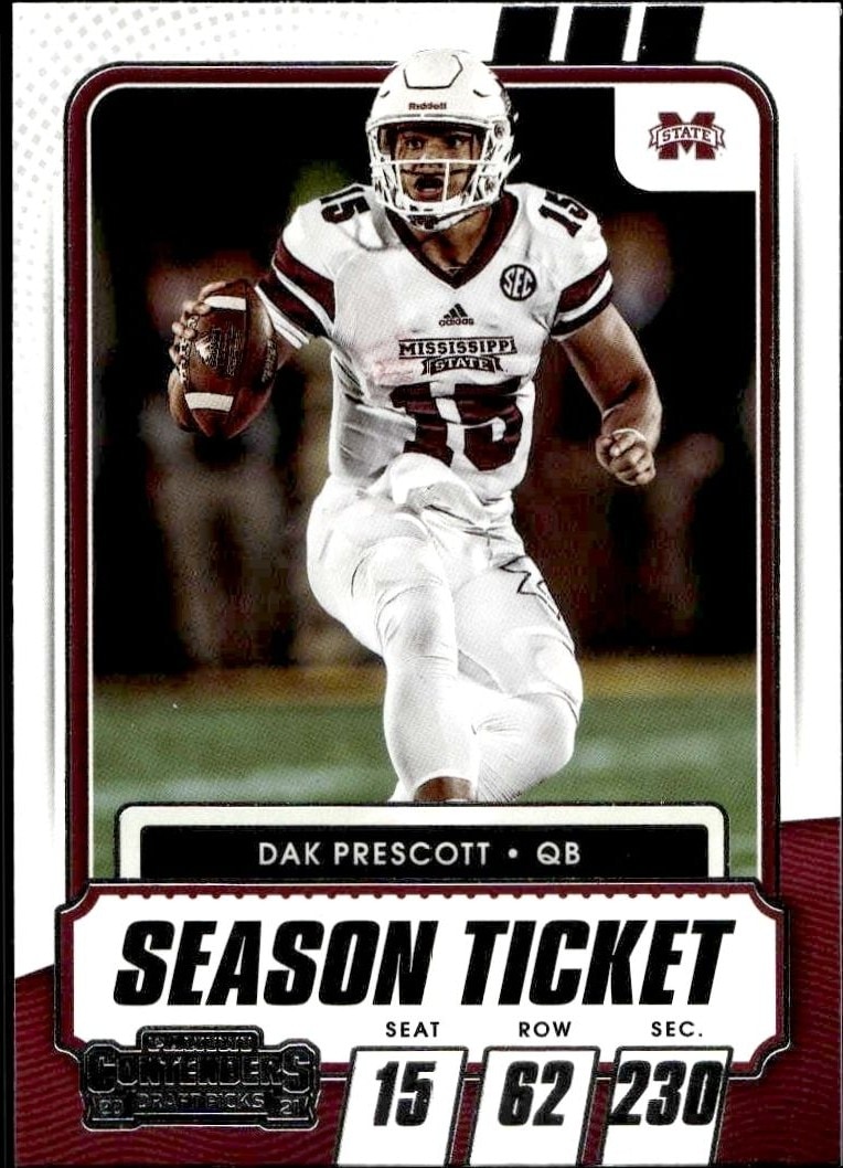2021 Panini Contenders Draft Picks Dak Prescott #24 trading card