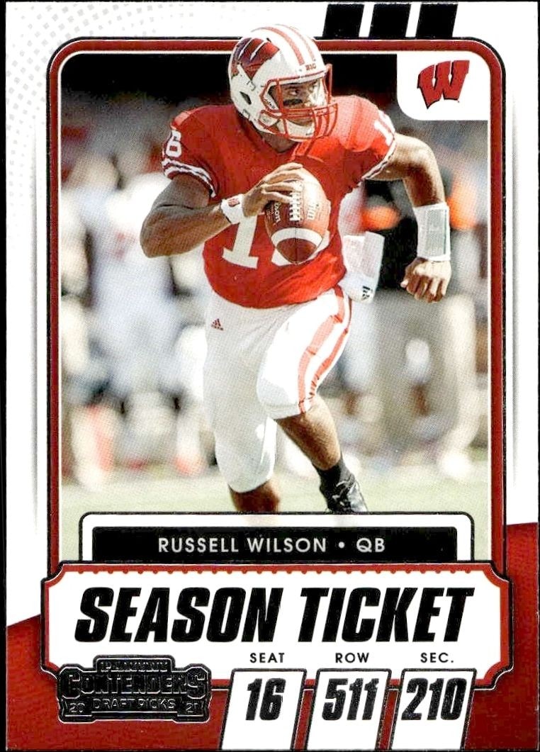 2021 Panini Contenders Draft Picks Russell Wilson #3 trading card
