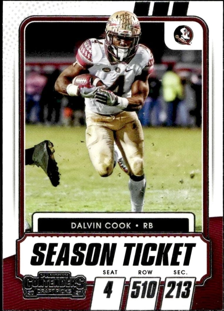 2021 Panini Contenders Draft Picks Dalvin Cook #49 trading card
