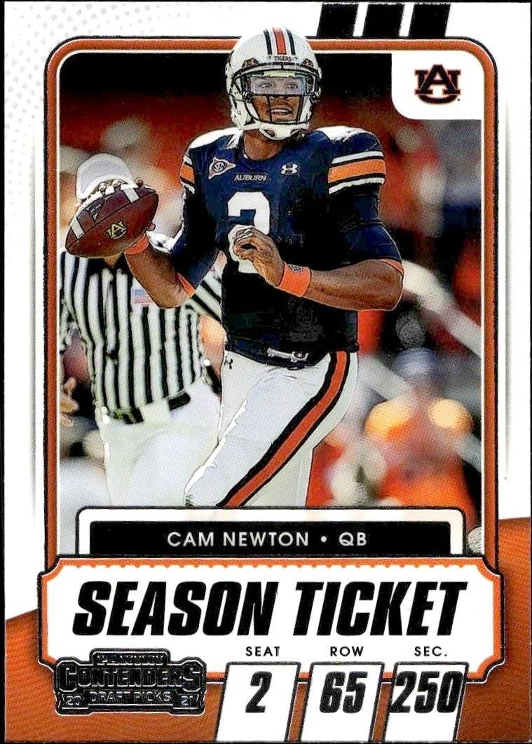 2021 Panini Contenders Draft Picks Cam Newton #23 trading card