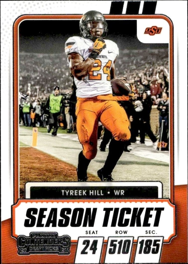 2021 Panini Contenders Draft Picks Tyreek Hill #29 trading card