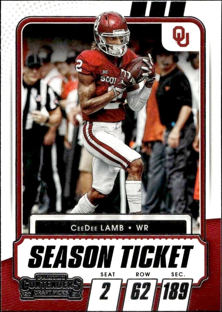 2021 Panini Contenders Draft Picks CeeDee Lamb #44 trading card