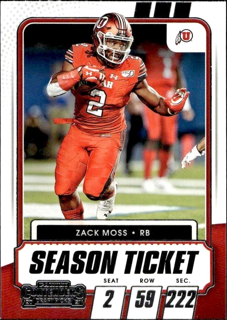 2021 Panini Contenders Draft Picks Zack Moss #69 trading card