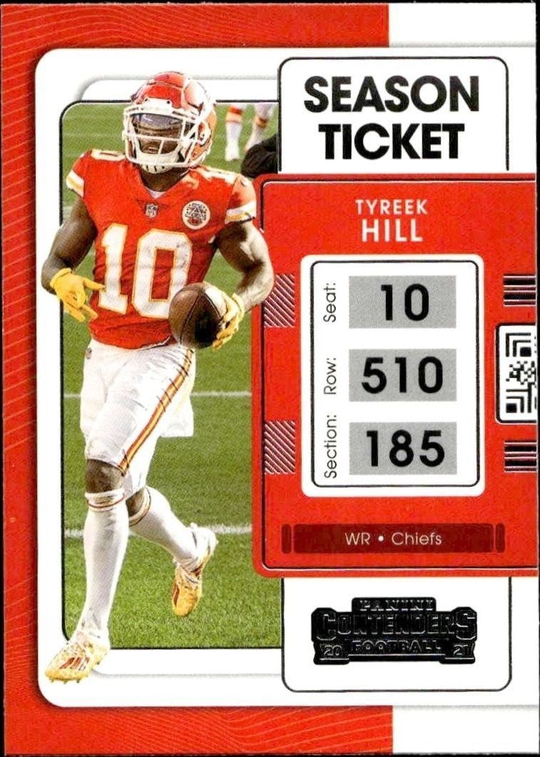 2021 Panini Contenders Tyreek Hill #48 trading card