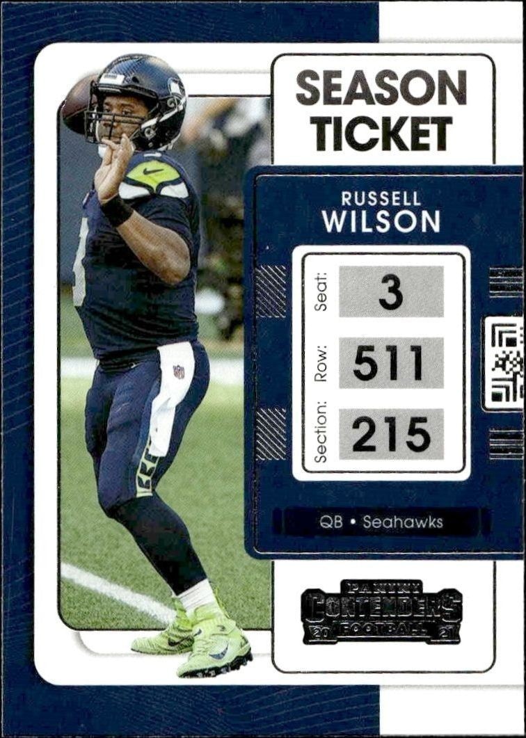2021 Panini Contenders Russell Wilson #85 trading card