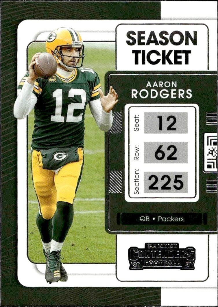 2021 Panini Contenders Aaron Rodgers #34 trading card