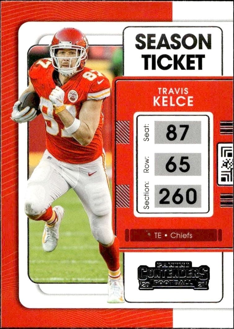 2021 Panini Contenders Travis Kelce #49 trading card