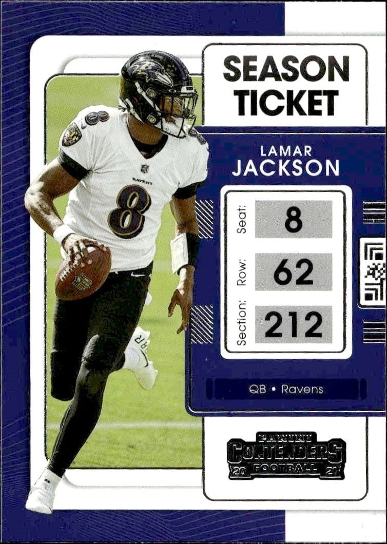 2021 Panini Contenders Lamar Jackson #7 trading card