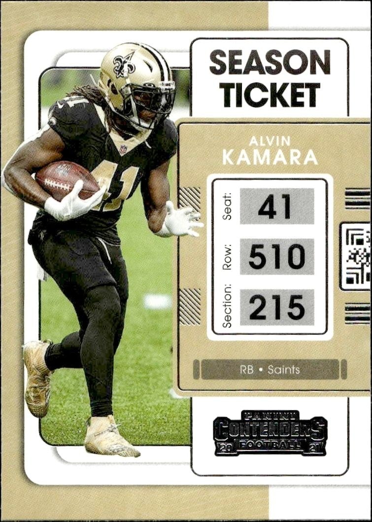 2021 Panini Contenders Alvin Kamara #71 trading card
