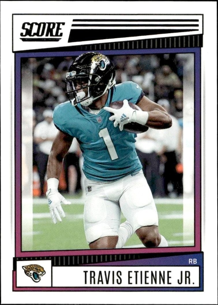 2022 Panini Score Travis Etienne Jr. #22 trading card