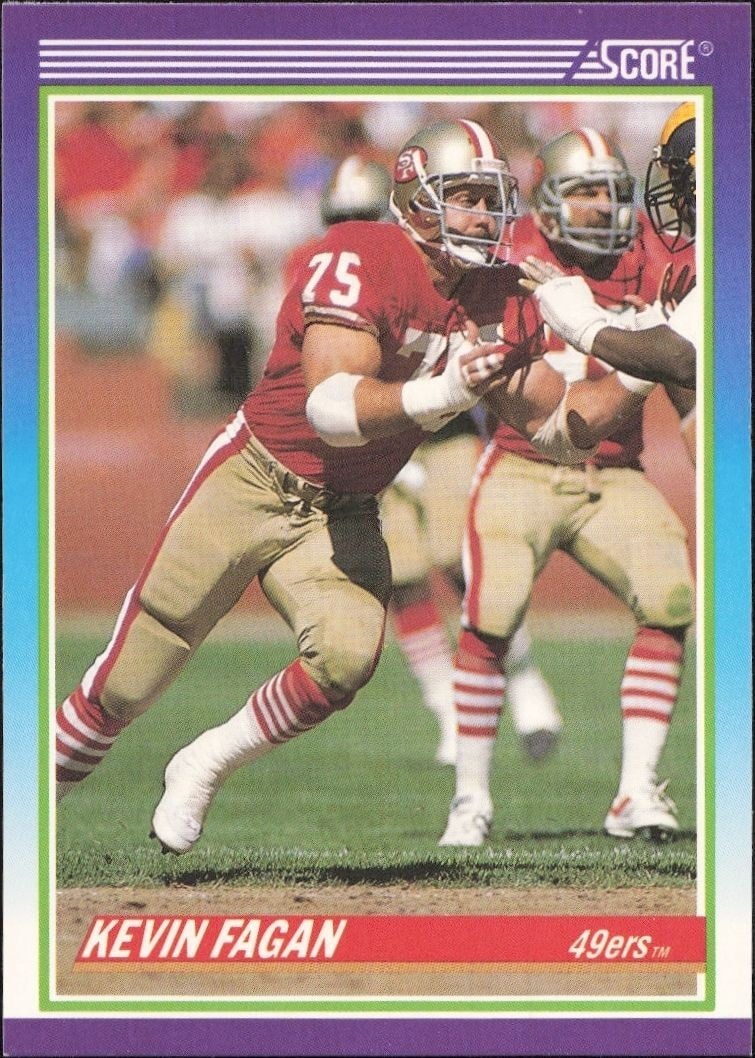 1990 Score Kevin Fagan #448 trading card