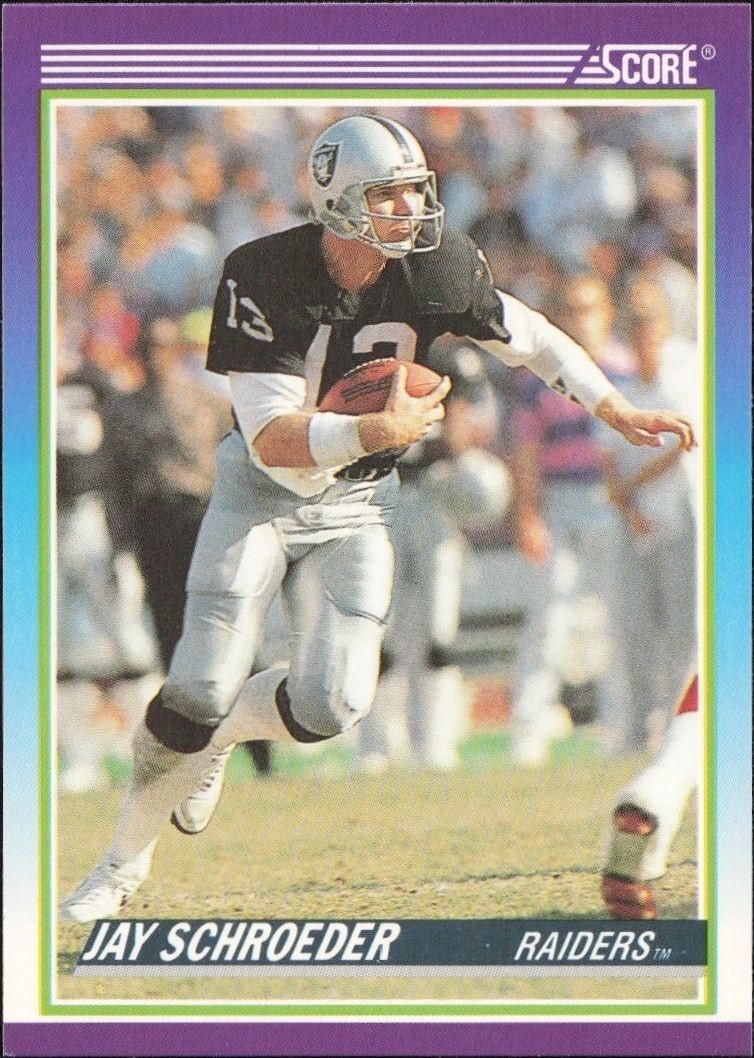 1990 Score Jay Schroeder #475 trading card