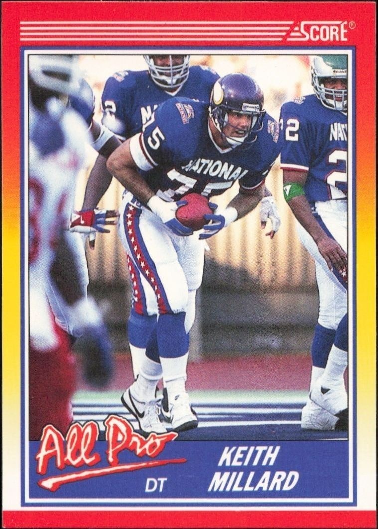 1990 Score Keith Millard #573 trading card
