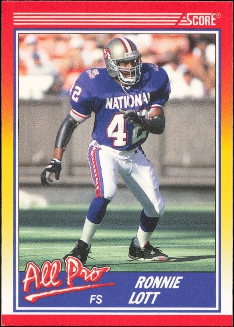 1990 Score Ronnie Lott #566 trading card