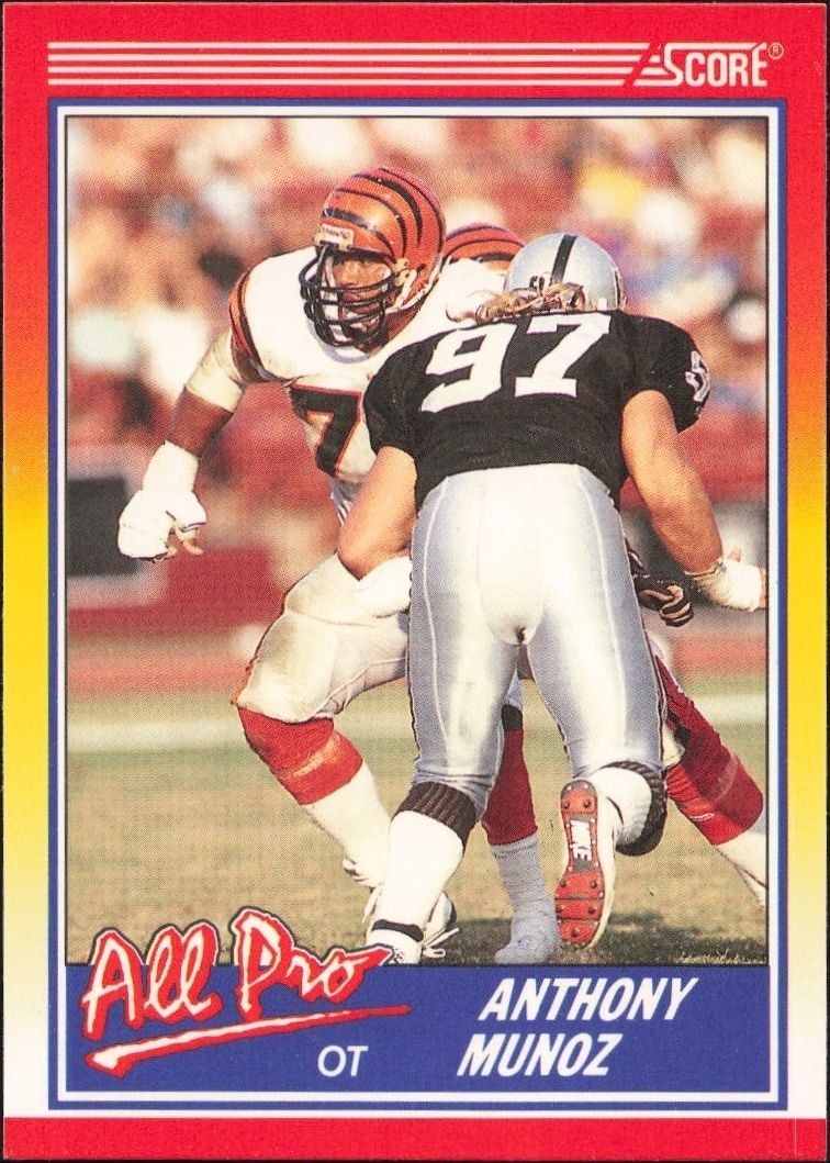 1990 Score Anthony Munoz #587 trading card
