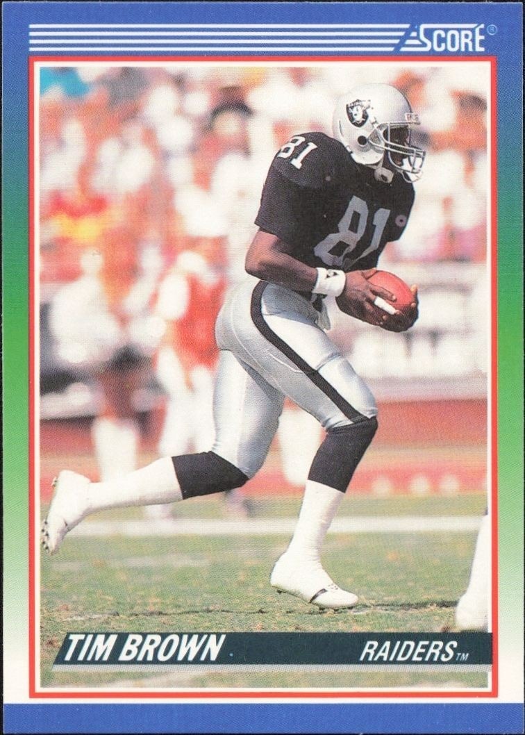 1990 Score Tim Brown #373 trading card