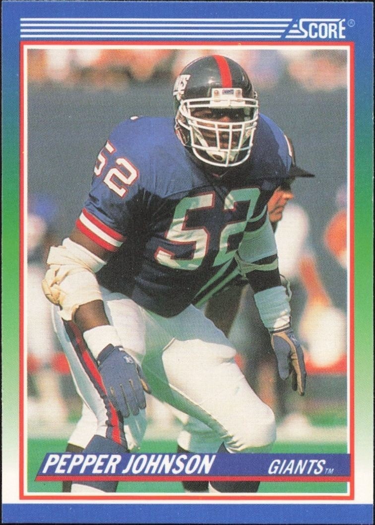1990 Score Pepper Johnson #361 trading card