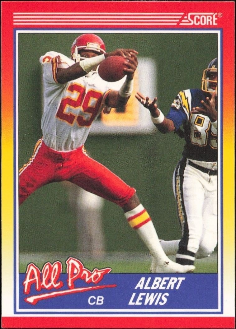 1990 Score Albert Lewis #568 trading card