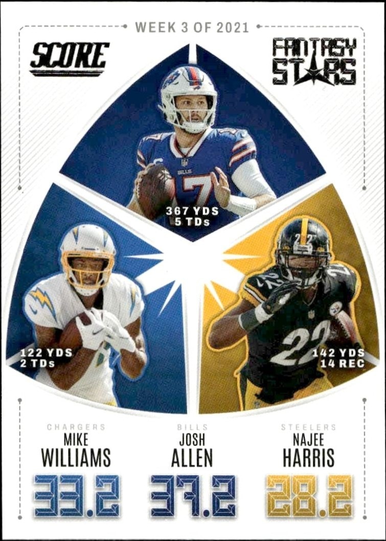 2022 Panini Score Mike Williams #FS3 trading card