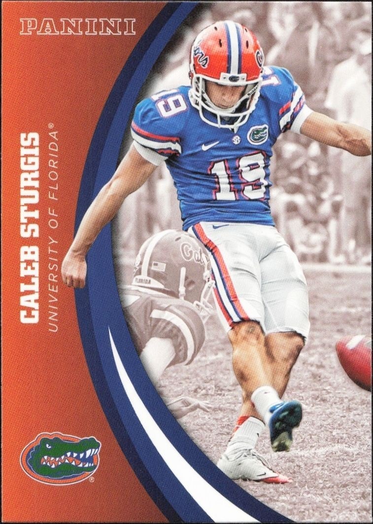 2015 Panini Florida Gators Caleb Sturgis #74 trading card