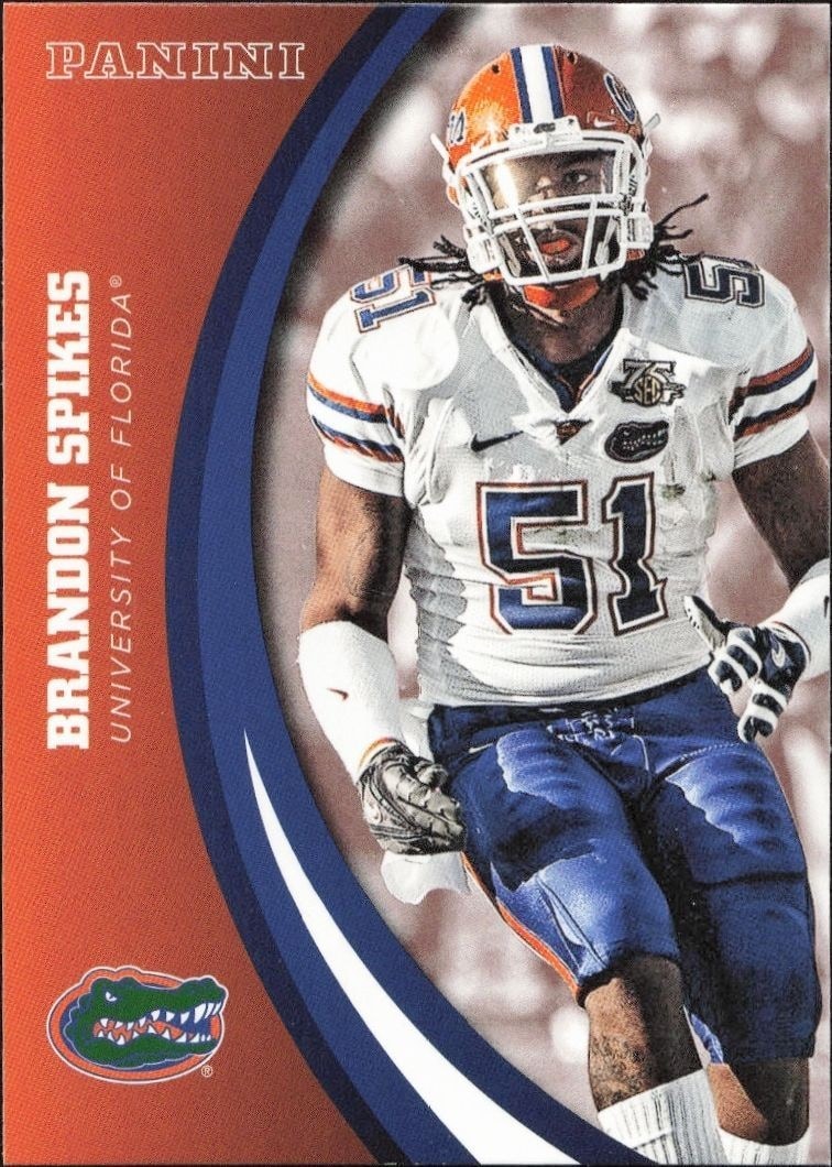 2015 Panini Florida Gators Brandon Spikes #72 trading card