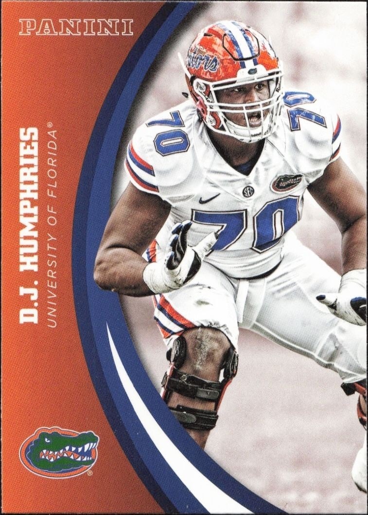 2015 Panini Florida Gators D.J Humpries #12 trading card