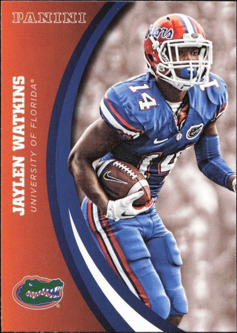 2015 Panini Florida Gators Jayen Watkins #23 trading card