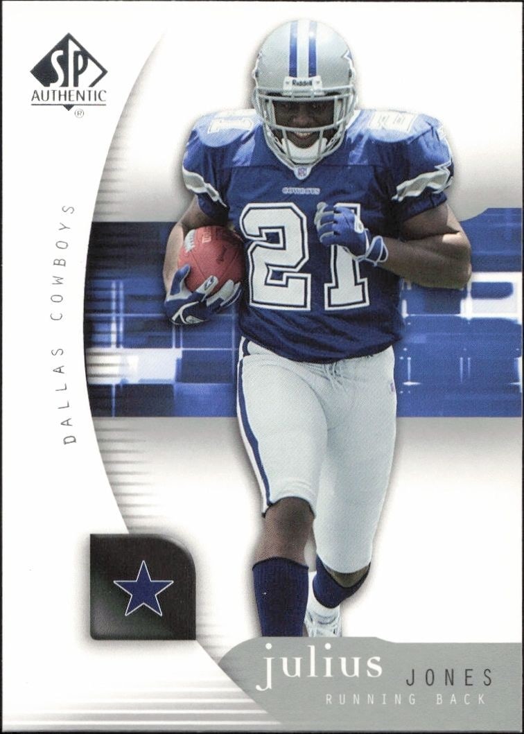2005 Upper-Deck SP Authentic Julius Jones #22 trading card