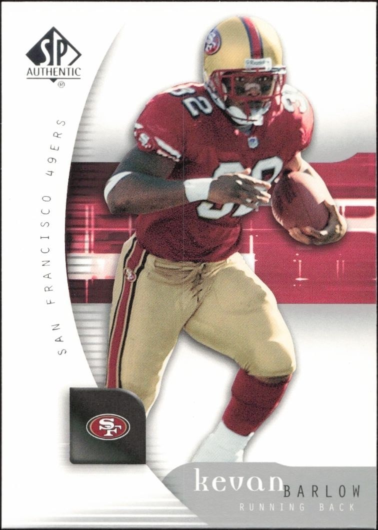 2005 Upper-Deck SP Authentic Kevan Barlow #74 trading card