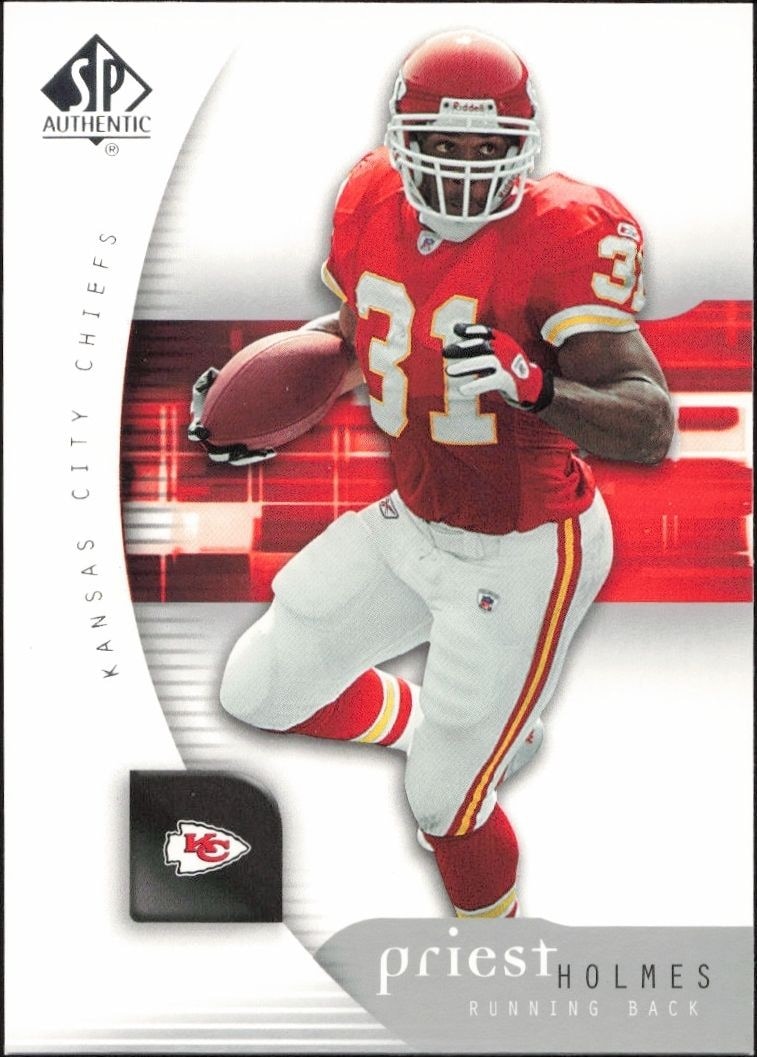 2005 Upper-Deck SP Authentic Priest Holmes #42 trading card