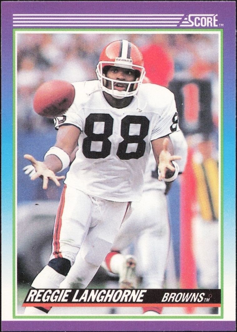 1990 Score Reggie Langhorne #186 trading card