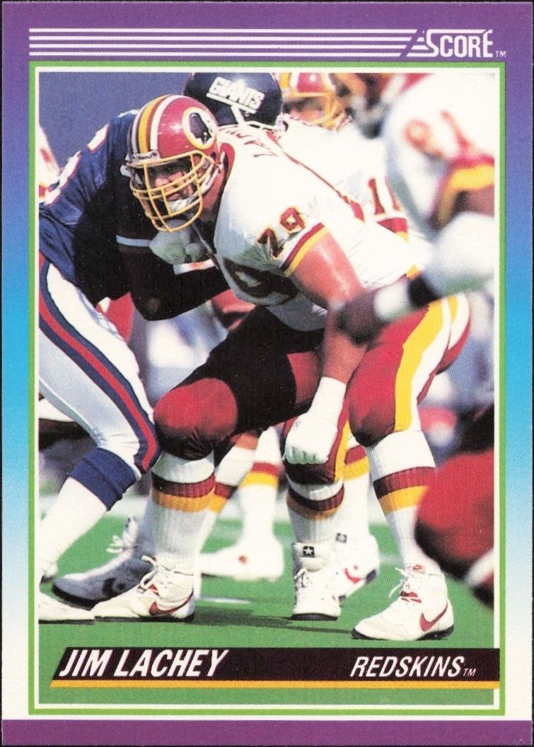 1990 Score Jim Lachey #202 trading card