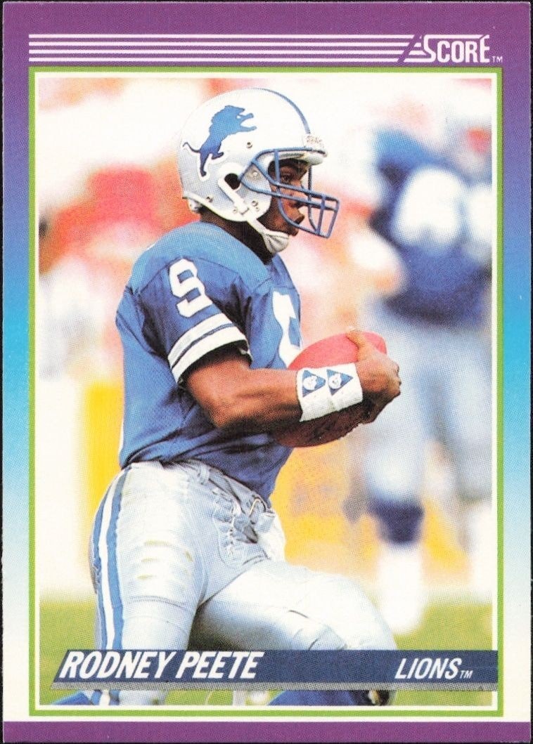 1990 Score Rodney Peete #219 trading card