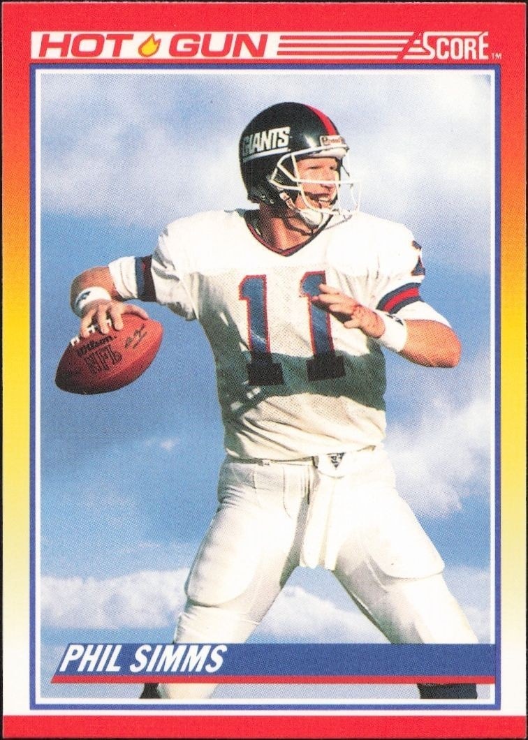 1990 Score Phil Simms #314 trading card