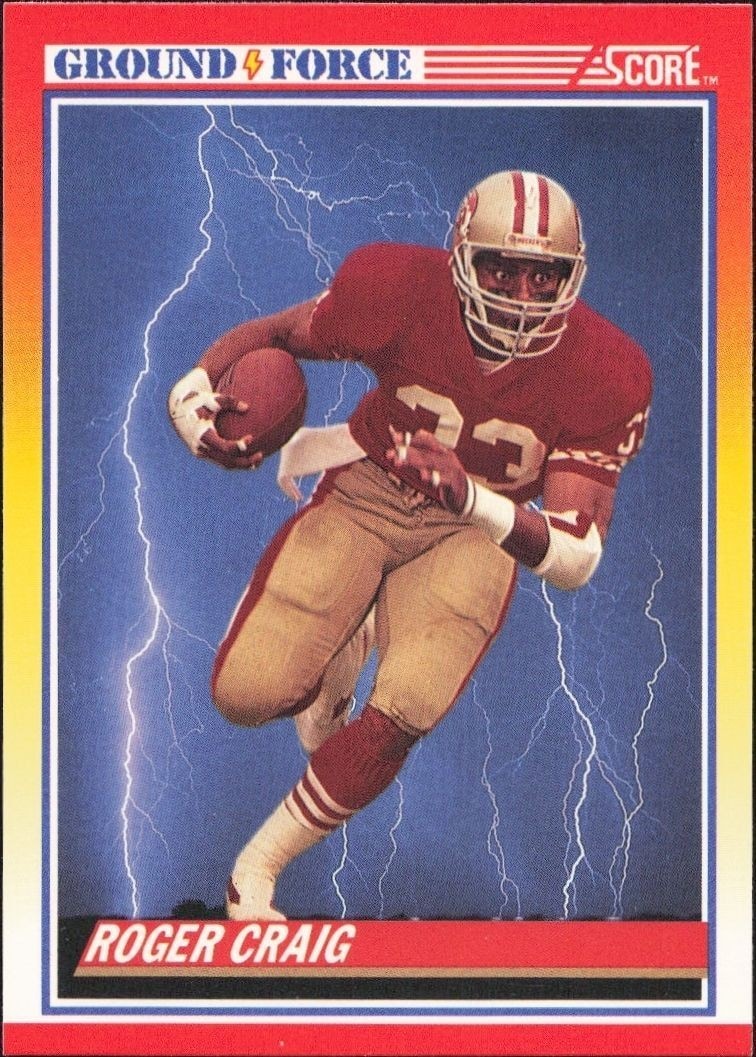 1990 Score Roger Craig #329 trading card