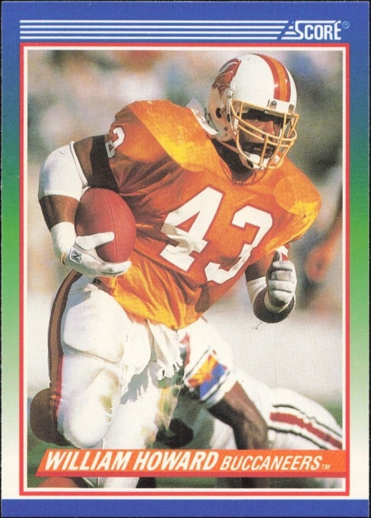 1990 Score William Howard #427 trading card