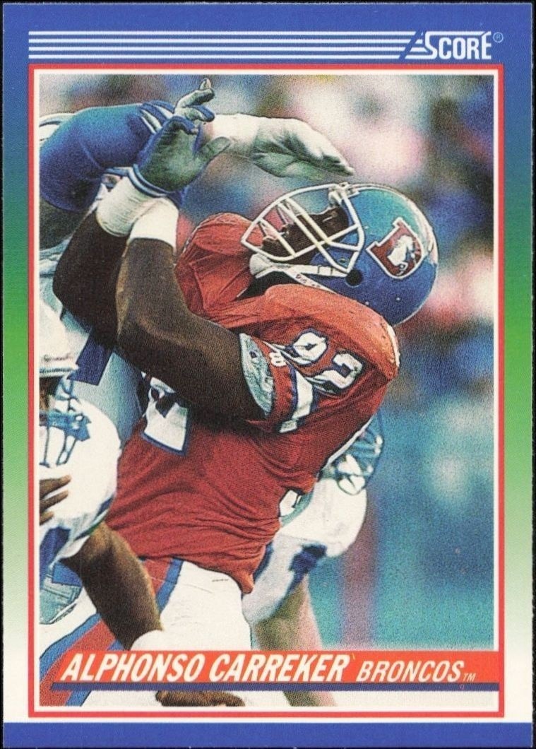 1990 Score Alphonso Carreker #419 trading card