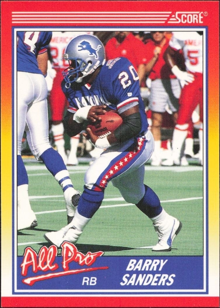 1990 Score Barry Sanders #580 trading card