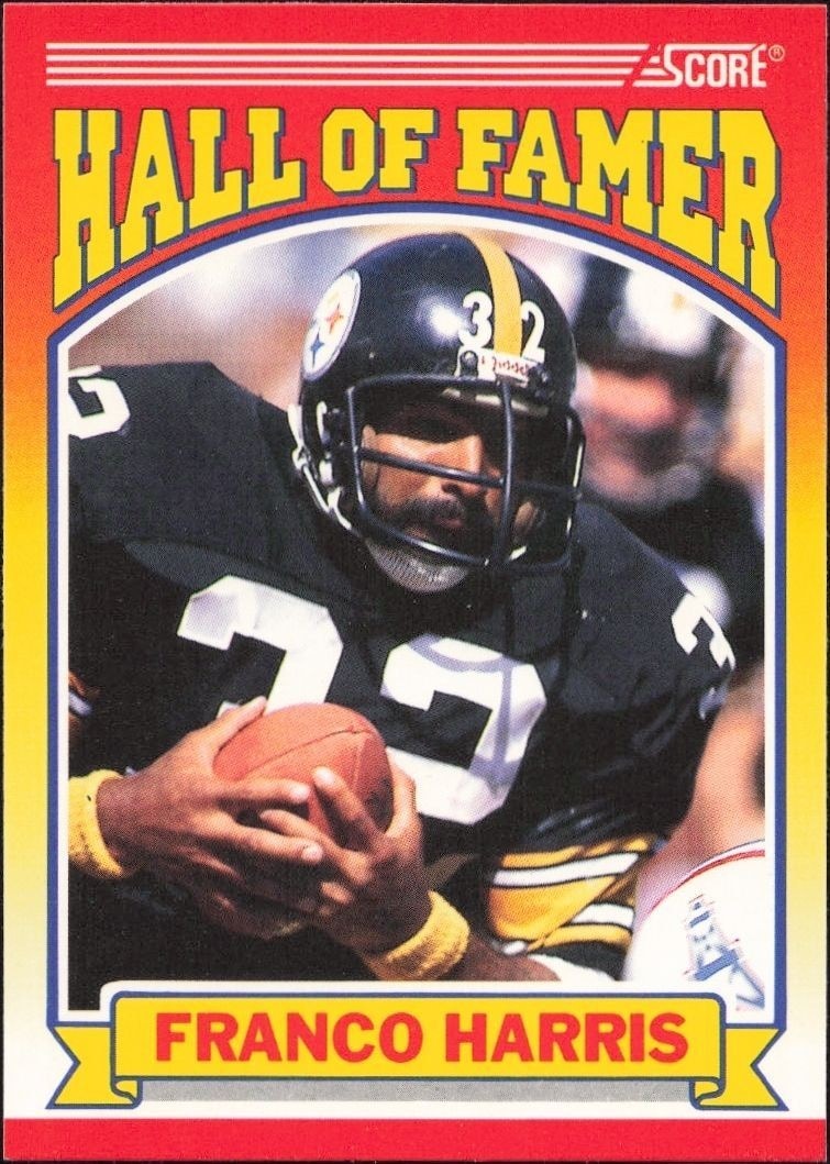 1990 Score Franco Harris #595 trading card